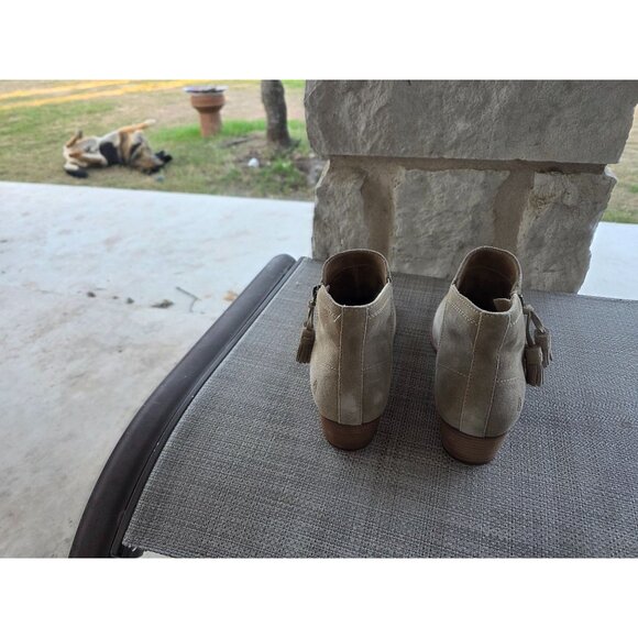 Hush Puppies Sierra Womens Suede Ankle Boots With Side Zipper & Tassel - Picture 9 of 10